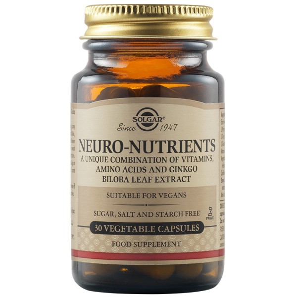 Solgar Neuro-Nutrients 30 Vegetable Capsules.