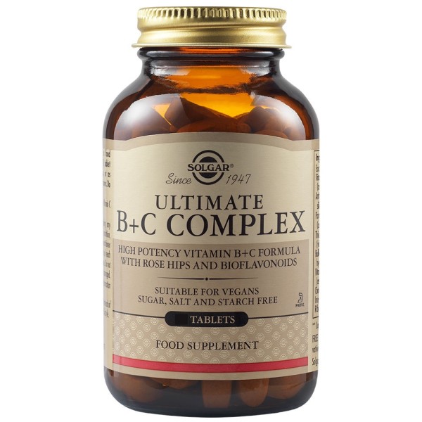 Solgar Ultimate B+C Complex 60 Tablets.