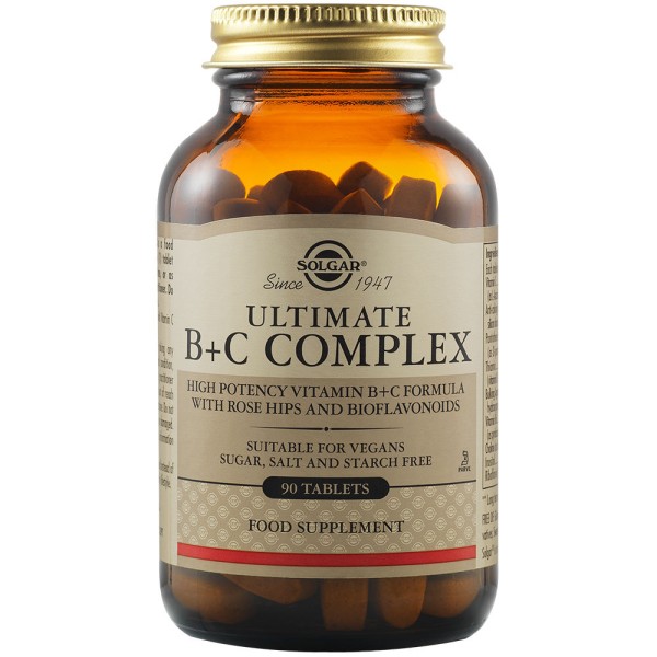 Solgar Ultimate B+C Complex 90 Tablets.