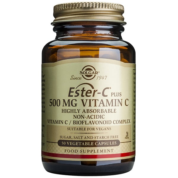 Solgar Ester-C Plus 500mg Vitamin C 50 Vegetable Capsules.