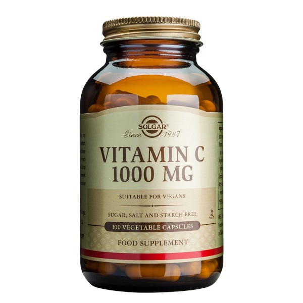 Solgar Vitamin C 1000mg 100 Vegetable Capsules.