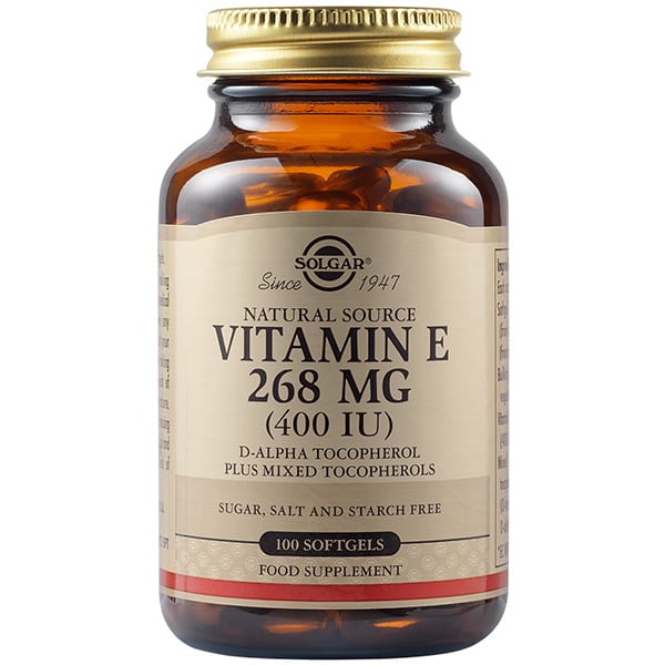 Solgar Vitamin E 268mg (400IU) 100 Softgels.