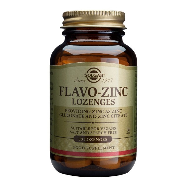 Solgar Flavo Zinc 23mg 50 Lozenges.