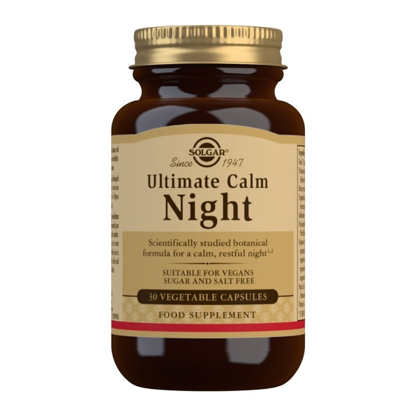 Solgar Ultimate Calm Night 30 Vegetable Capsules.