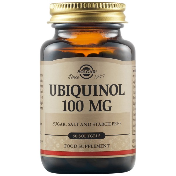 Solgar Ubiquinol 100mg 50 Softgels.