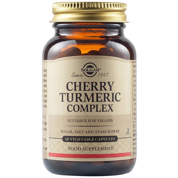 Solgar Cherry Turmeric Complex 60 Vegetable Capsules.