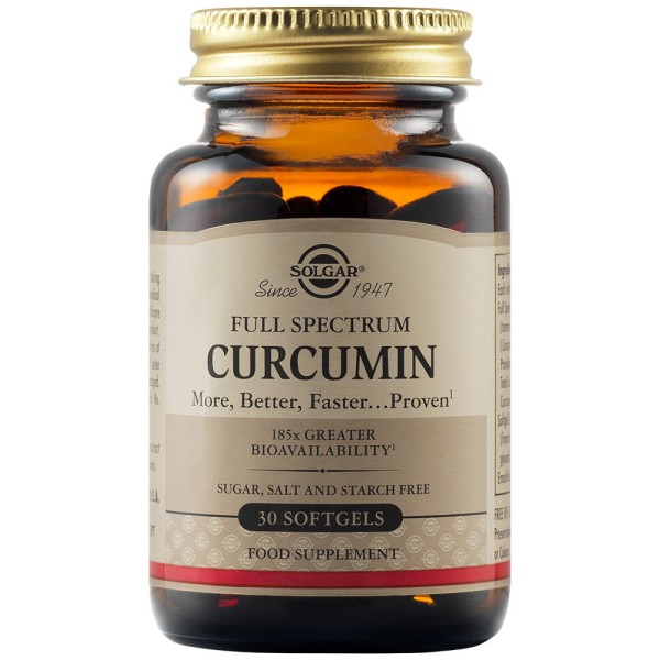 Solgar Curcumin Full Spectrum 30 Softgels.