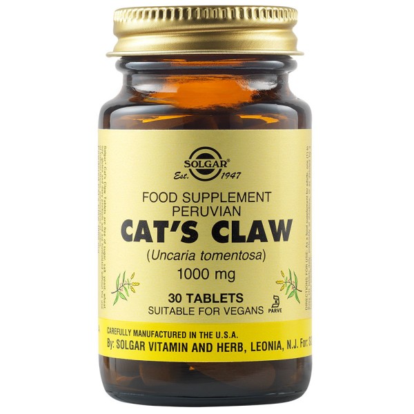 Solgar Cat's Claw 30 Tablets.