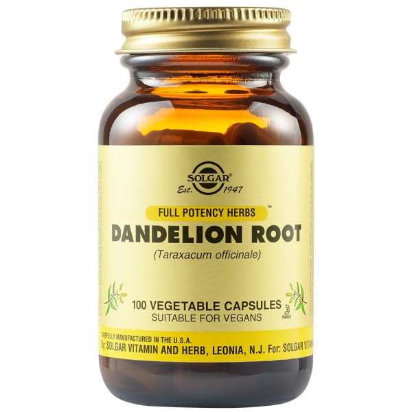 Solgar Dandelion Root 100 Vegatable Capsules.