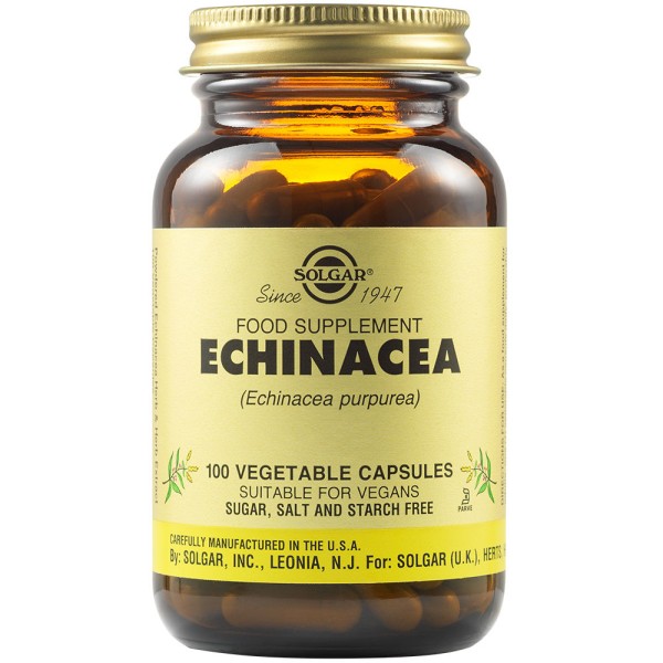 Solgar Echinacea 100 Vegetable Capsules.