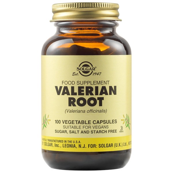 Solgar Valerian Root 100 Vegetable Capsules.