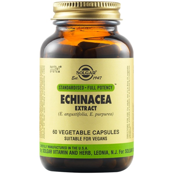 Solgar SFP Echinacea Extract 60 Vegetable Capsules.