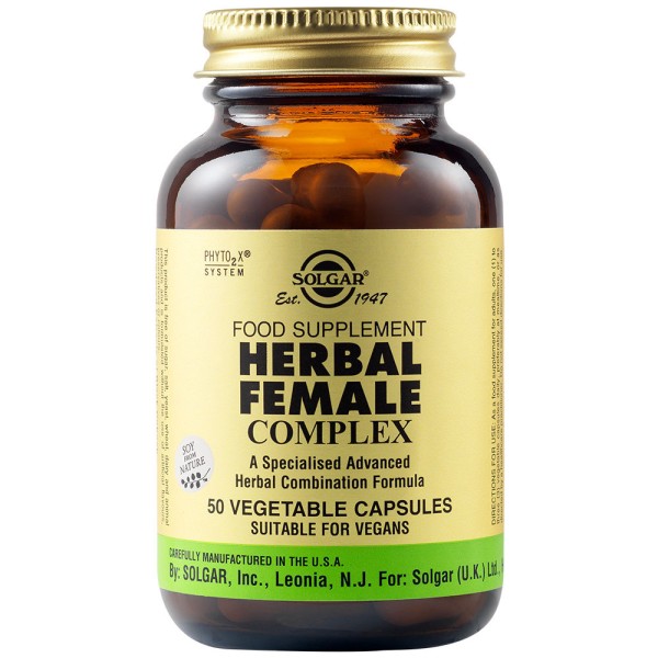 Solgar Herbal Female Complex 50 Vegetable Capsules.