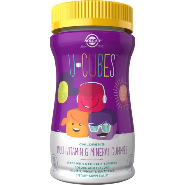 Solgar U-Cubes Children's Multi-Vitamin & Mineral 60 Gummies.