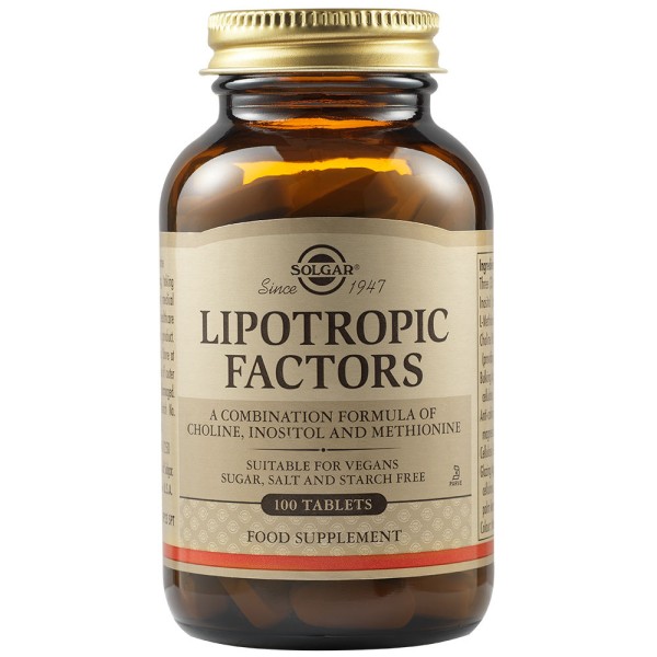 Solgar Lipotropic Factors 100 Tablets.