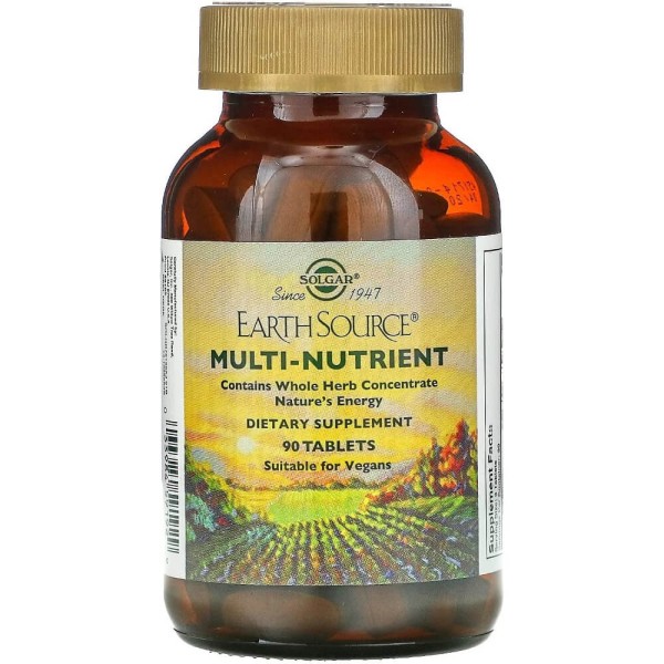 Solgar Earth Source Multi Nutrient 90 Tablets.