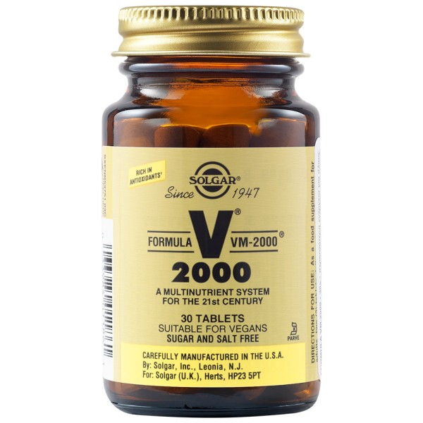 Solgar Formula VM-2000 30 Tablets.