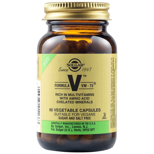 Solgar Formula VM-75 60 Vegetable Capsules.