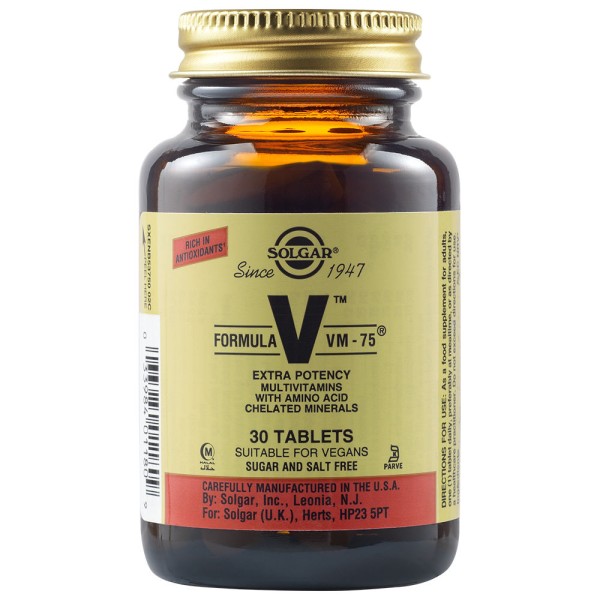 Solgar Formula VM-75 30 Tablets.