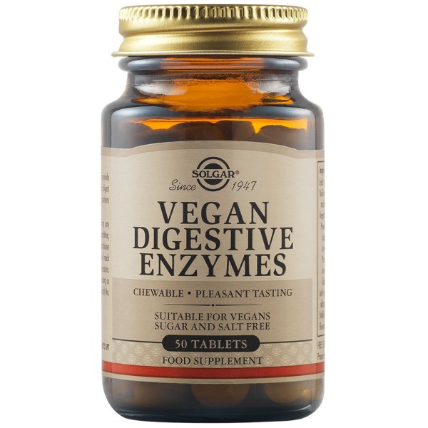 Solgar Vegan Digestive Enzymes 100 Tablets.