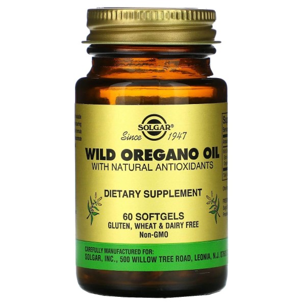 Solgar Wild Oregano Oil 60 Softgels.