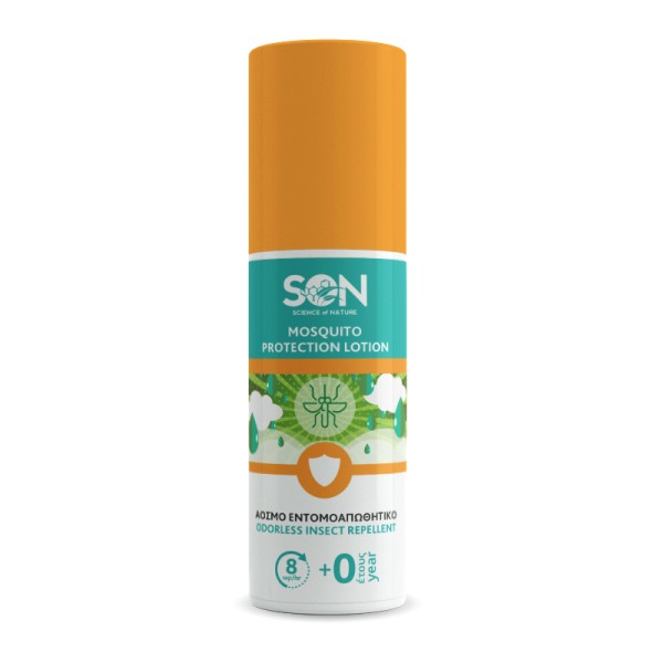 Son Mosquito Protection Lotion 0m+ 100ml  (Άοσμο Εντομοαπωθητικό για Κουνούπια και Τσιμπούρια)