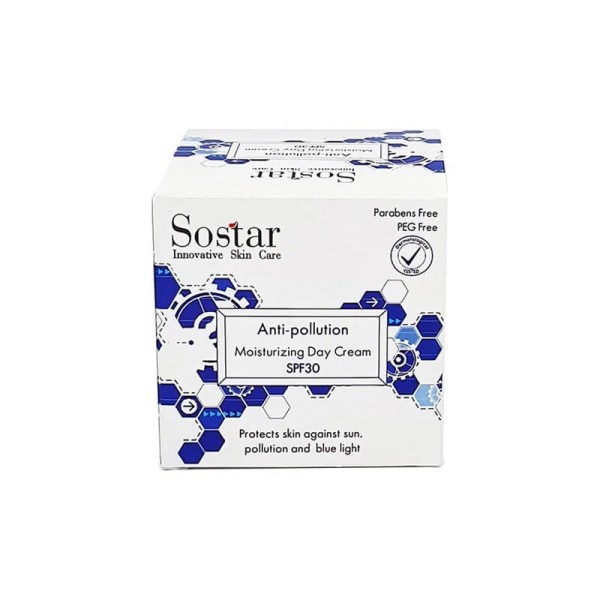 Sostar Anti‑Pollution Ενυδατική Κρέμα Ημέρας SPF30 – 50 ml