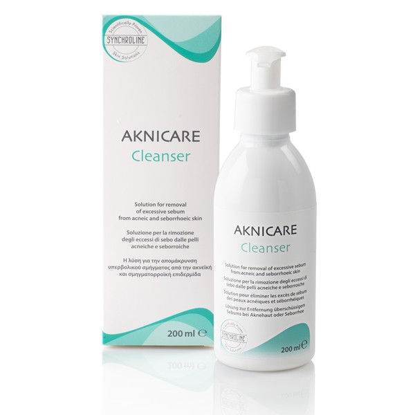 Synchroline Aknicare Cleanser (Cleanser for oily, Acne Prone Skin) 200ml (Καθαριστικό για Λιπαρό Δέρμα με Τάση Ακμής)