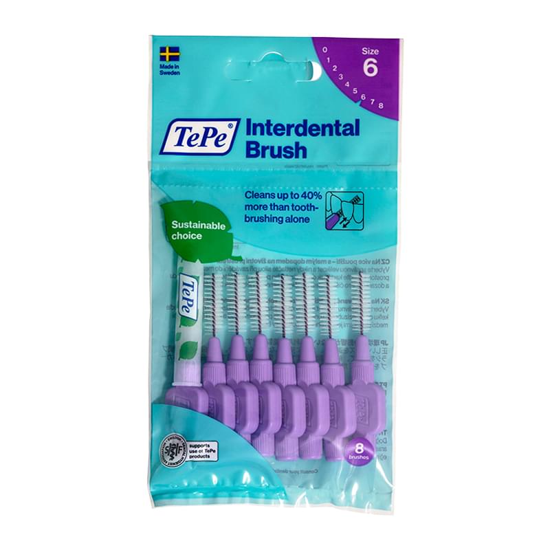 TePe Interdental Brush Original No.6 Purple 1,10mm 8pcs (Μεσοδόντια Βουρτσάκια) TePe Interdental Brush Original No.6 Purple 1,10mm 8pcs (Μεσοδόντια Βουρτσάκια)