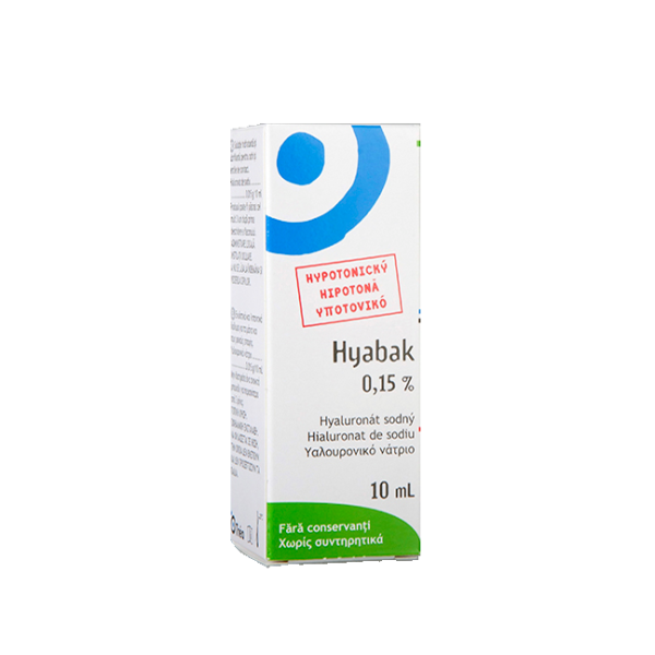 Thea Hyabak 0,15% 10ml (Οφθαλμικές Σταγόνες με Υαλουρονικό Οξύ για Ξηροφθαλμία)