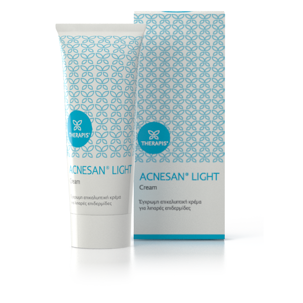 Therapis Acnesan Light Cream 75ml (Έγχρωμη επικαλυπτική κρέμα για λιπαρές επιδερμίδες)