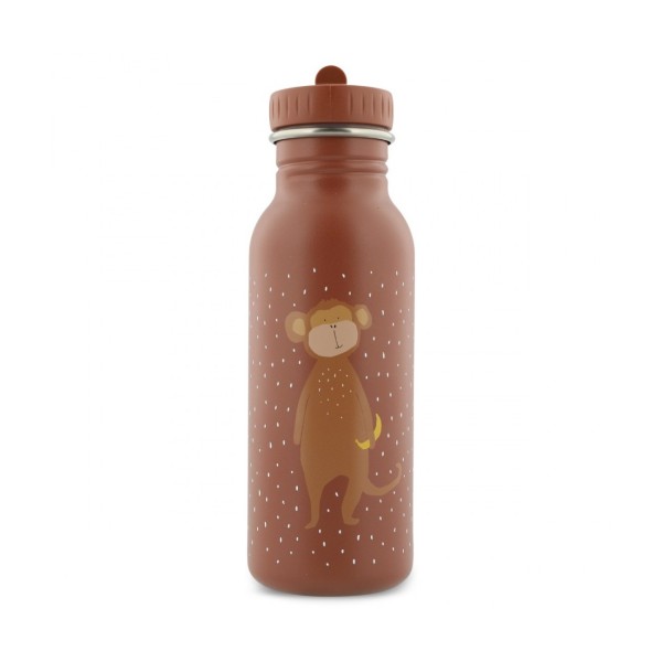 Trixie Bottle 500ml Mr. Monkey (Μπουκάλι-Παγούρι από Ανοξείδωτο Ατσάλι με Στόμιο)