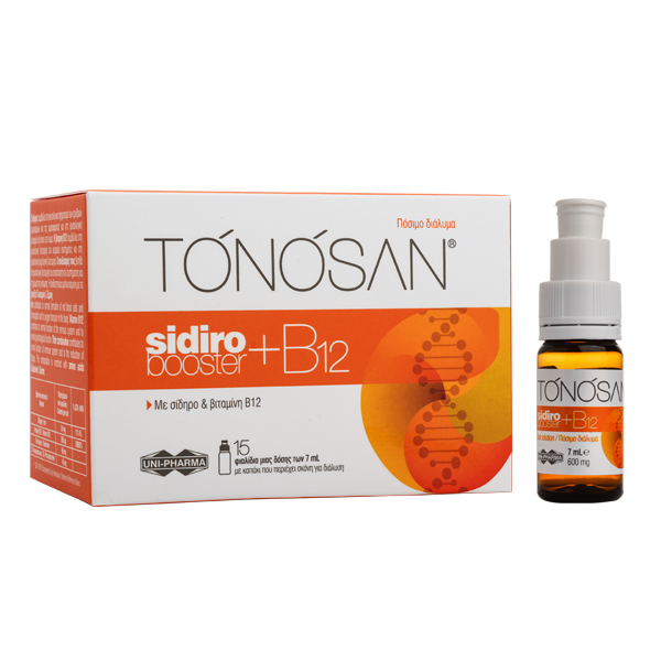 Uni-Pharma Tonosan Sidirobooster + B12 15X7ml