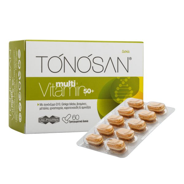 Uni-Pharma Tonosan multiVitamin 50+ 60tabs