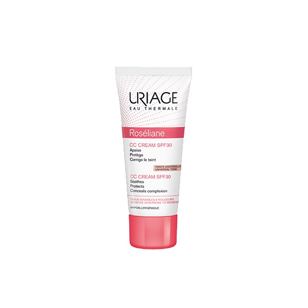 Uriage Roseliane CC Cream Spf30 40ml (Ενυδατική Κρέμα Προσώπου με Χρώμα για την Ερυθρότητα)