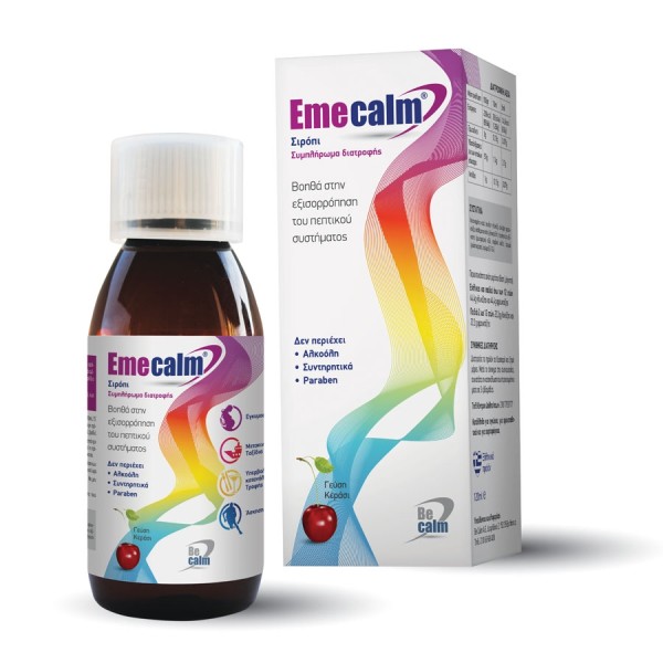 Becalm Emecalm Syrup 120ml (Σιρόπι για τη Ναυτία & τον Εμετό με Γεύση Κεράσι)