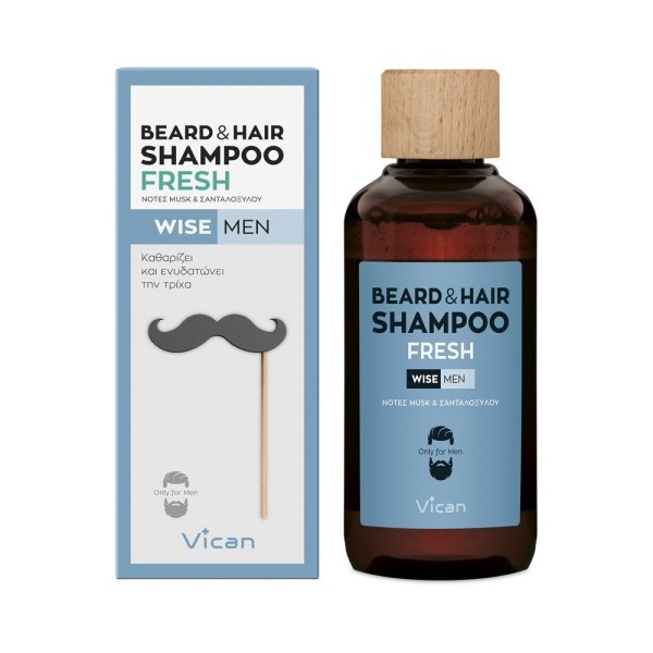 Vican Wise Men - Beard & Hair Shampoo Fresh 200ml