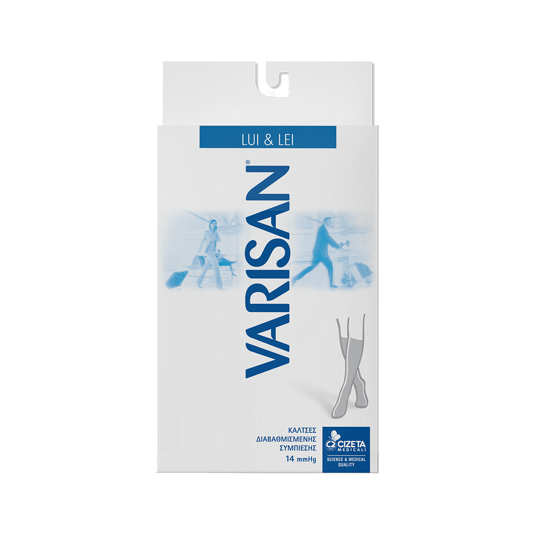 Varisan Lui & Lei Unisex Κάλτσες Διαβαθμισμένης Συμπίεσης 14 mmHg Chiaro No1 Varisan Lui & Lei Unisex Κάλτσες Διαβαθμισμένης Συμπίεσης 14 mmHg Chiaro No1