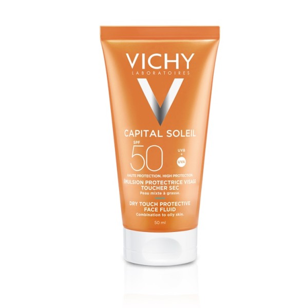 Vichy Suncare Promo Pack Capital Soleil Mattifying Fluid Dry Touch SPF50 50ml + GIFT Capital Soleil After-Sun Milk 100ml (Αντηλιακή Λεπτόρρευστη Κρέμα Προσώπου για Ματ Αποτέλεσμα + ΔΩΡΟ After-Sun)