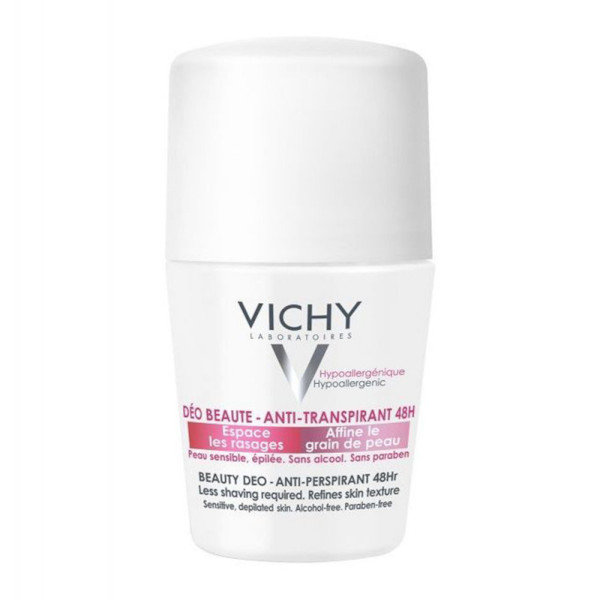 Vichy Deodorant 48h Ideal Finish Beauty Deo Anti-perspirant Roll-On 50ml (Αποσμητικό για Ευαίσθητες ή Αποτριχωμένες Επιδερμίδες)