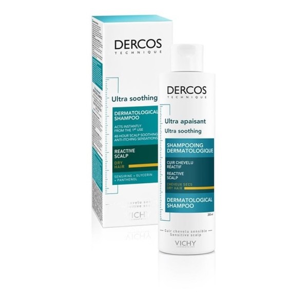 Vichy Dercos Ultra Soothing Shampoo 200ml (Ξηρά Μαλλιά)