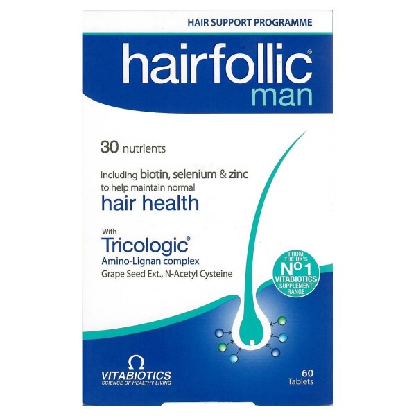 Vitabiotics Hairfollic Man 60tabs