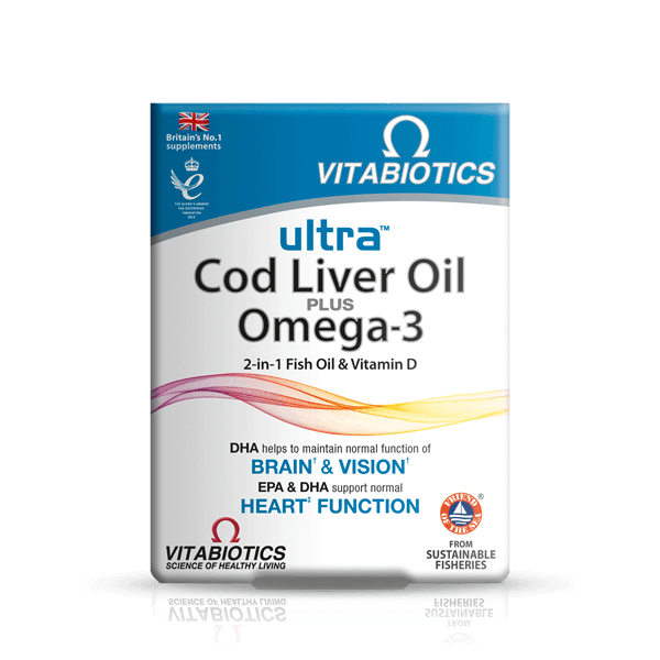 Vitabiotics Ultra Cod Liver Oil Plus Omega-3 60tabs