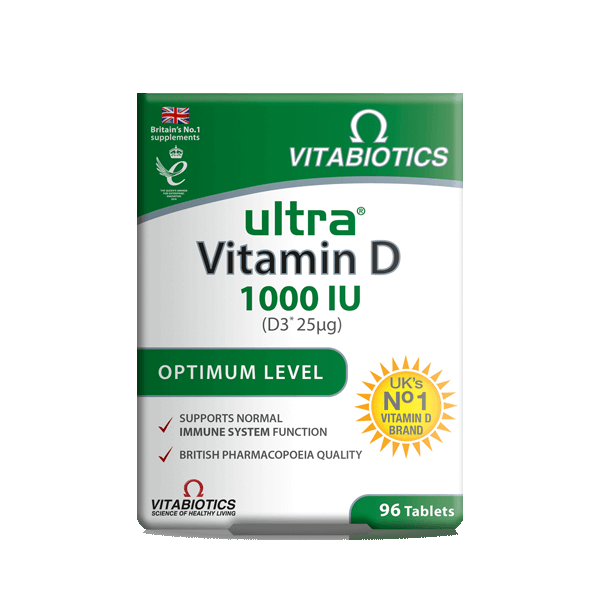 Vitabiotics Ultra Vitamin D 1000IU (D3*25mg) 96tabs