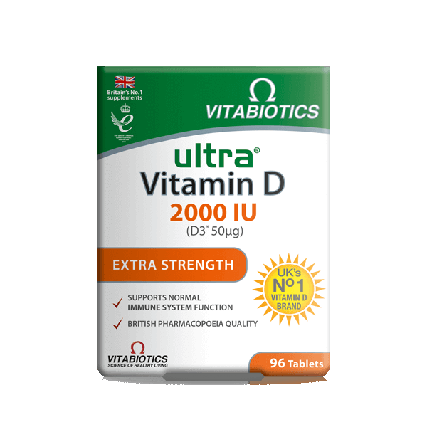 Vitabiotics Ultra Vitamin D 2000IU (D3*50μg) 96tabs