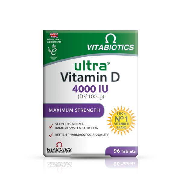 Vitabiotics Ultra Vitamin D 4000IU (D3*100μg) 96tabs