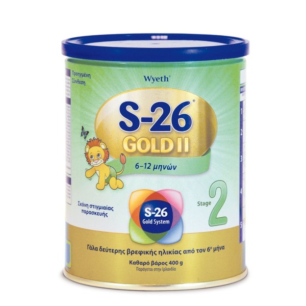 Wyeth S-26 Gold 2 (από τον 6ο μήνα) 400g