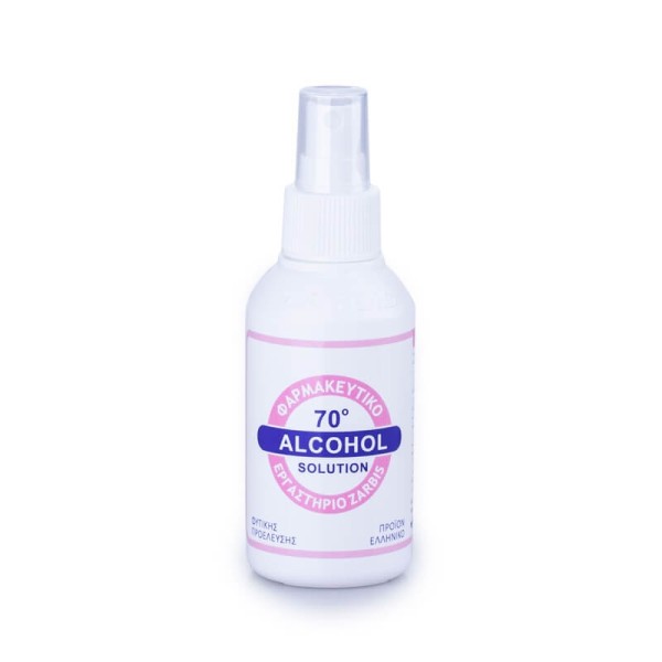 Zarbis Alcohol Solution 70% – Φαρμακευτικό Οινοπνεύμα σε Spray 100 ml
