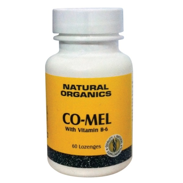 Natural Organics Co-Mel with vitamin B-6 60παστίλιες