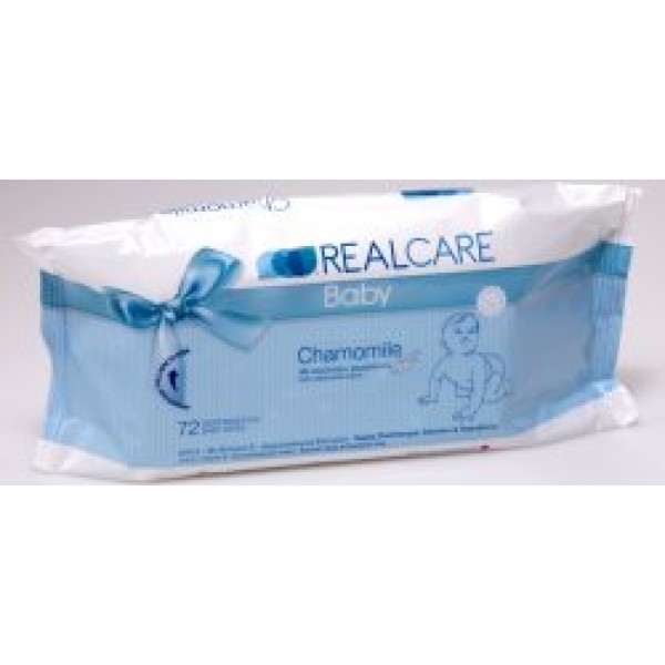 RealCare 72 Baby Wipes Με εκχύλισμα χαμομηλιού